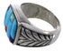 Silver Multicolor Inlay Southwestern Ring Size 7-1/2 CX50048